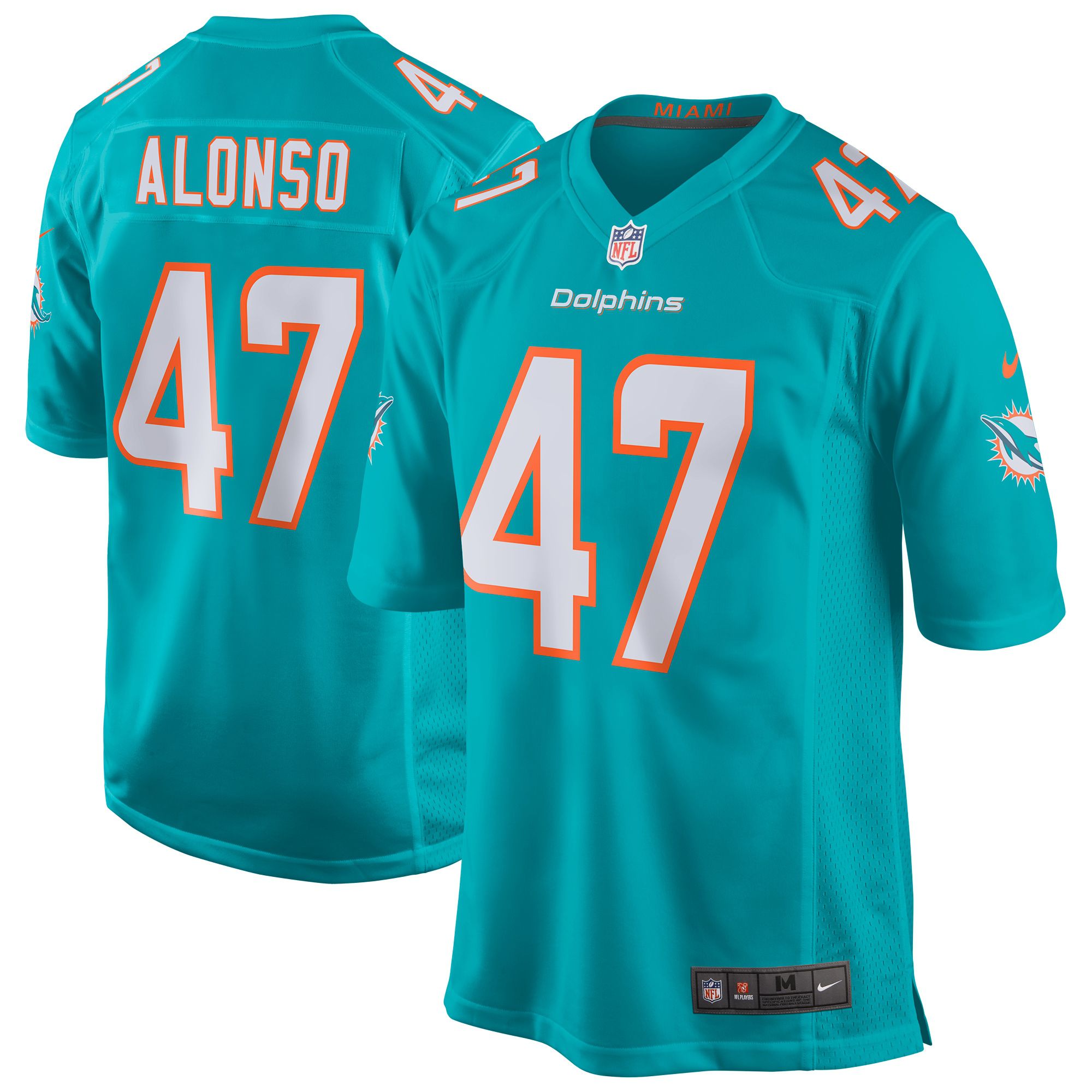 Men Miami Dolphins 47 Kiko Alonso Nike Green Game Player NFL Jersey